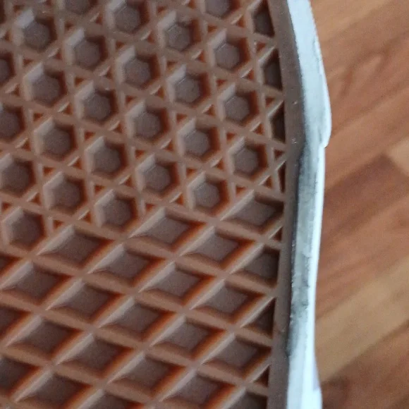 Vans Cherkerboard Pattern High Top Sneakers Dusty Lilac & White ■ Women's Size 7 - Picture 12 of 13